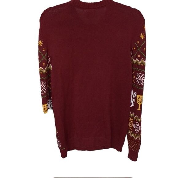 Game of Thrones ~ Burgundy Sweater ~ “I Drink and I Know Things” ~ size Large - Picture 10 of 11
